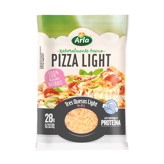 queso rallado pizza light proteína, 150g