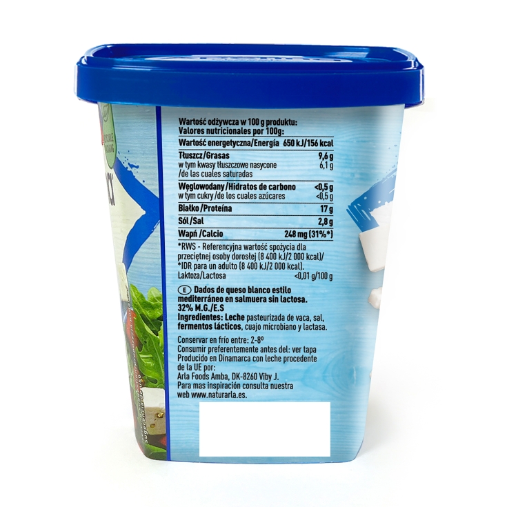 queso dados en salmuera sin lactosa, 200g