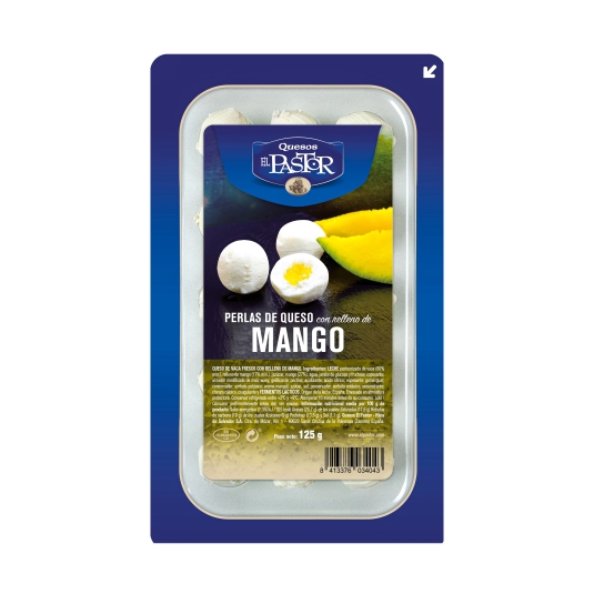 perlas de queso fresco con mango, 125g