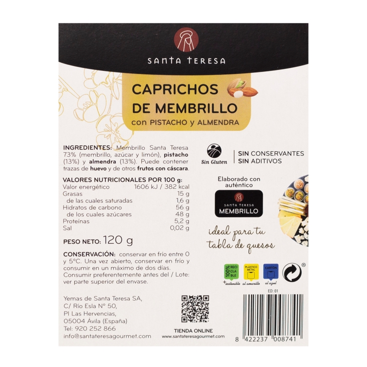 caprichos de membrillo, 120g