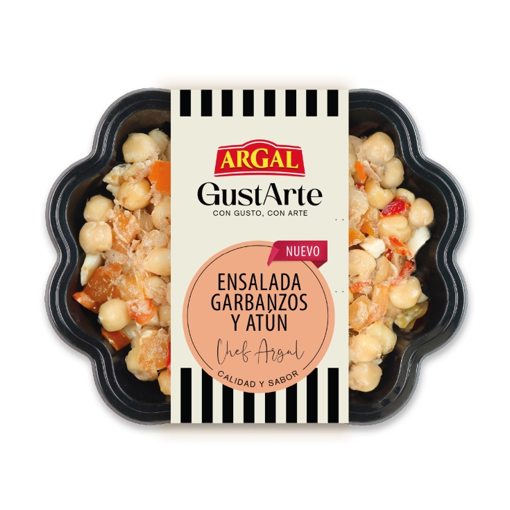 ensalada garbanzos y atún, 200g