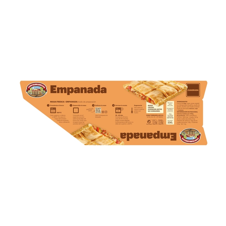 masa empanada fresca, 230g