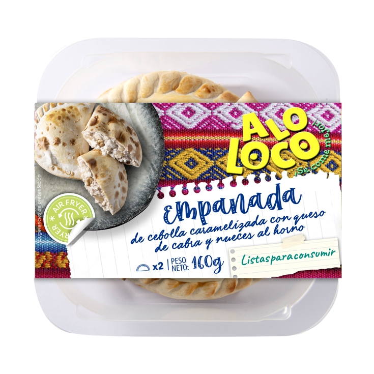 empanada de queso cabra cebolla y nueces 160g