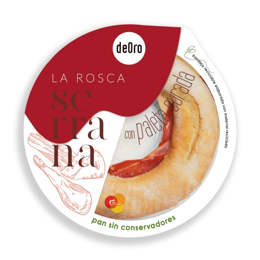 rosca de pan serrana con paleta curada, 480g