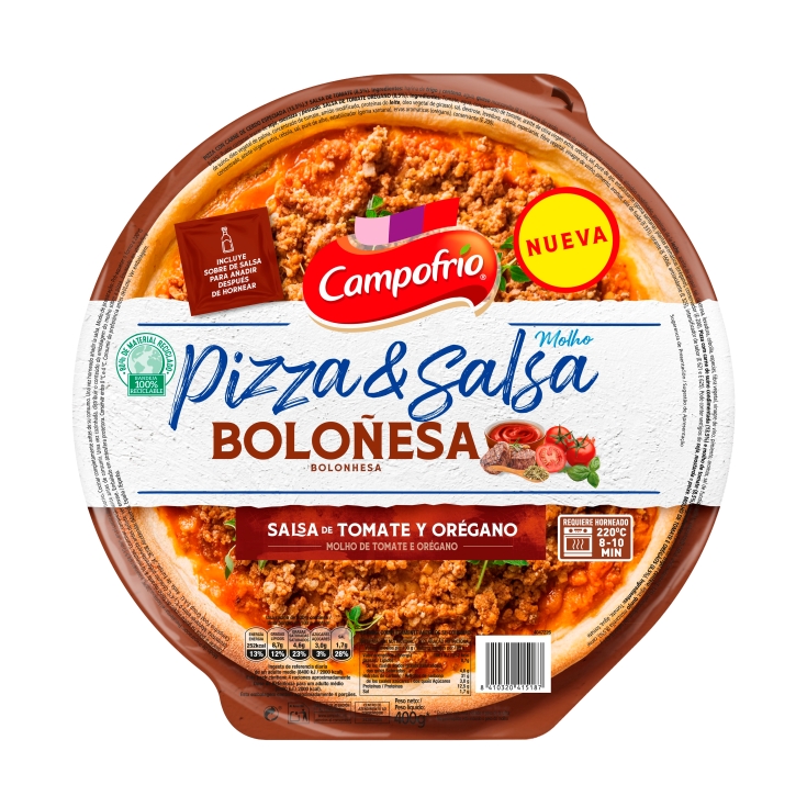 pizza boloñesa, 400g