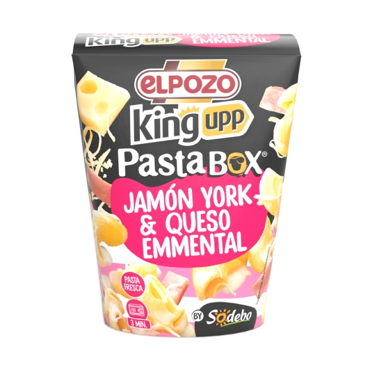 pasta box jamon york y queso emmental, 280g