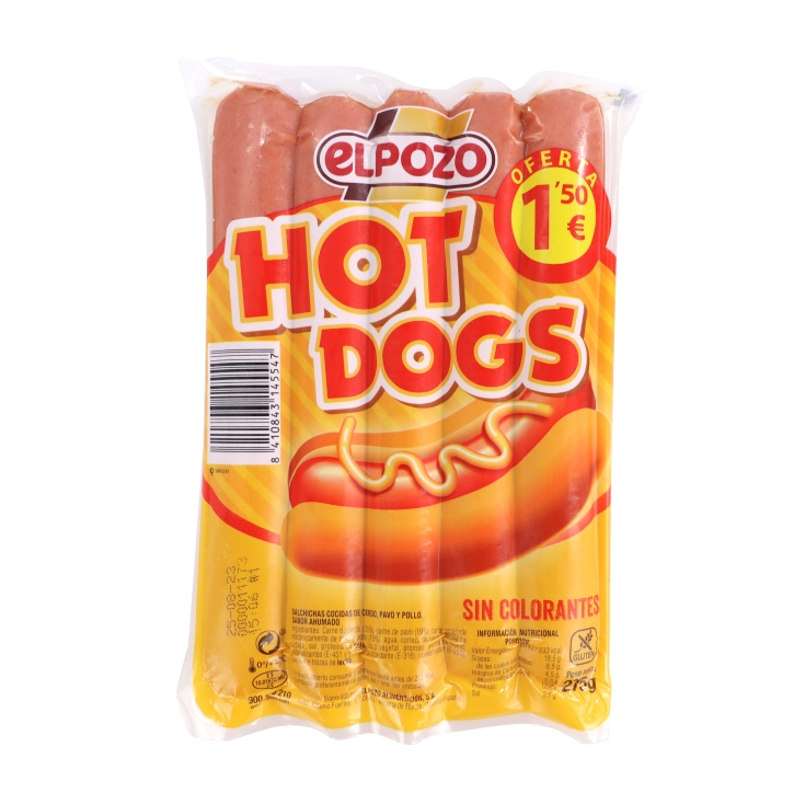 salchichas frankfurt hot dogs, 275g