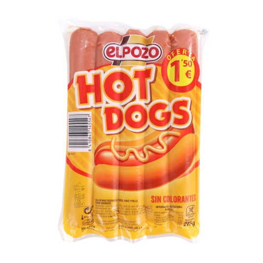 salchichas frankfurt hot dogs, 275g