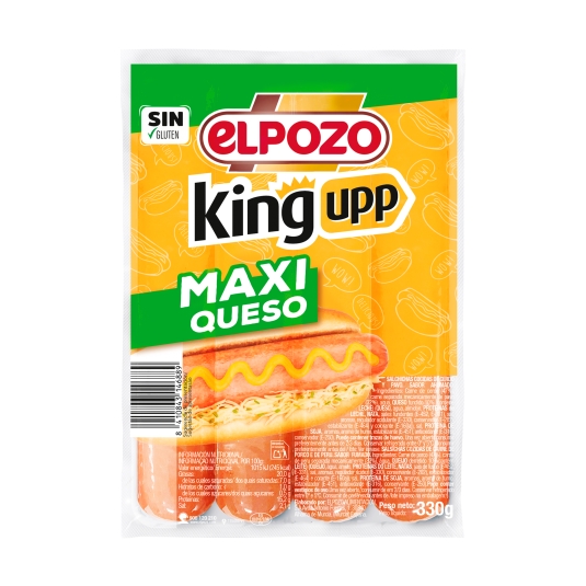 salchichas maxi queso, 330g