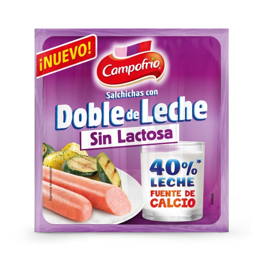 salchichas doble leche sin lactosa, 140g