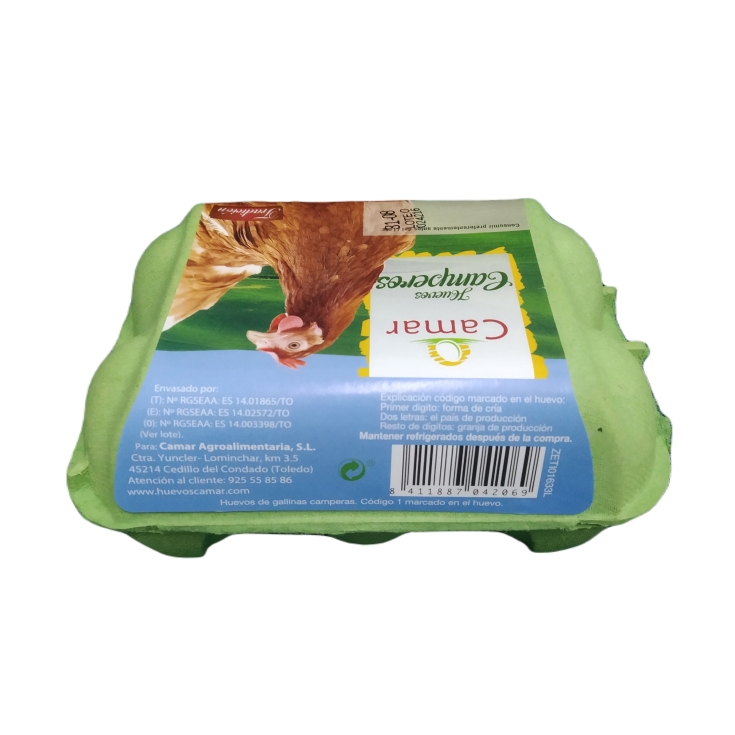 huevos m/l camperos, 6ud
