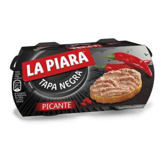 paté hígado cerdo picante lata 73g, pack-2