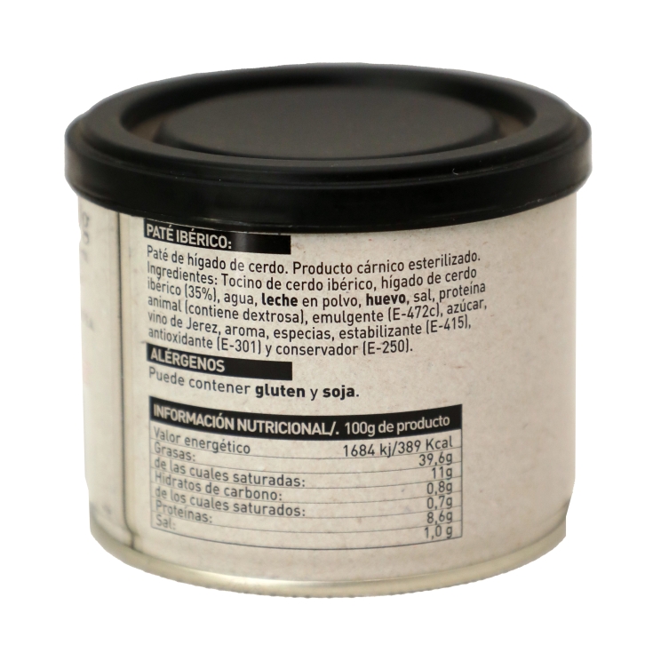 paté hígado cerdo ibérico, 200grs.