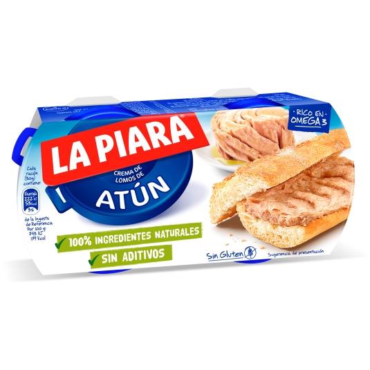 paté atún aceite lata 75g, pack-2