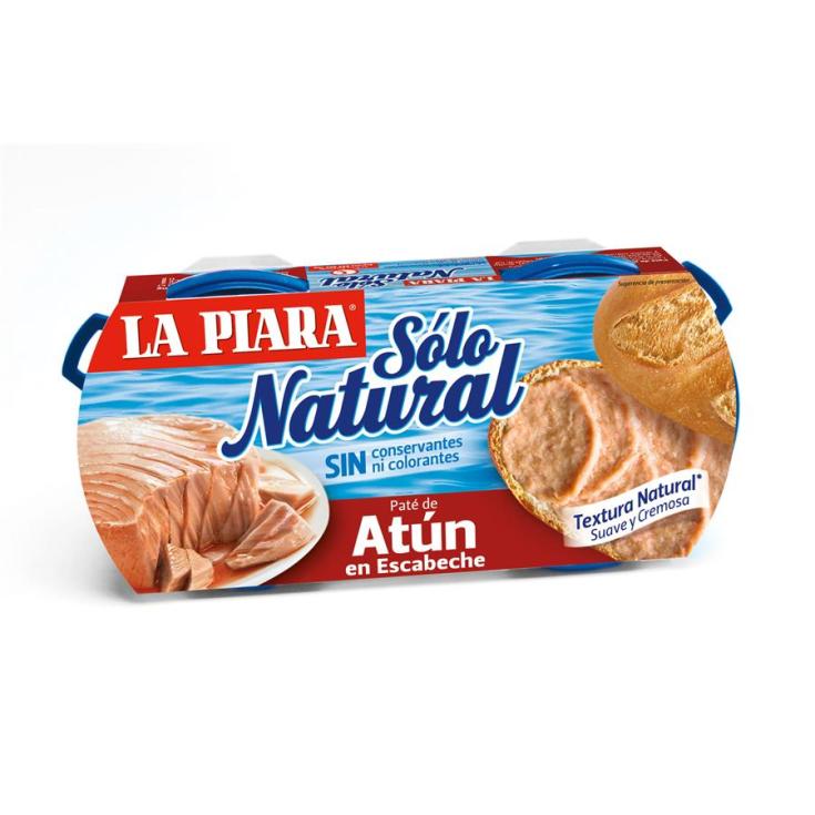 paté atún escabeche lata 75g, pack-2