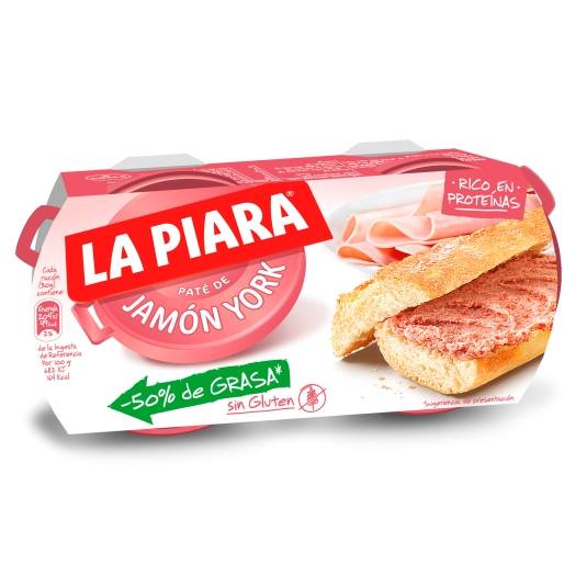 paté jamón york lata 77g, pack-2