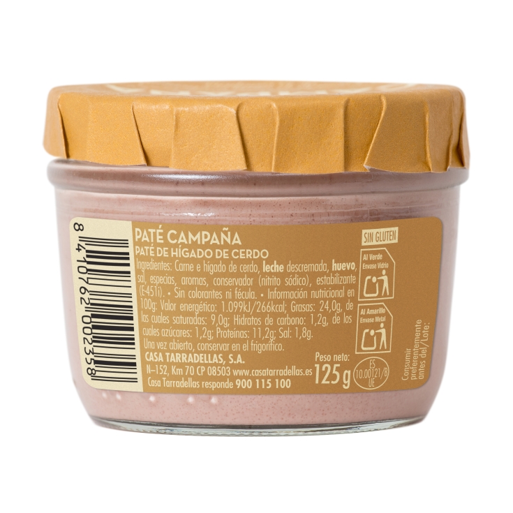paté campaña, 125g