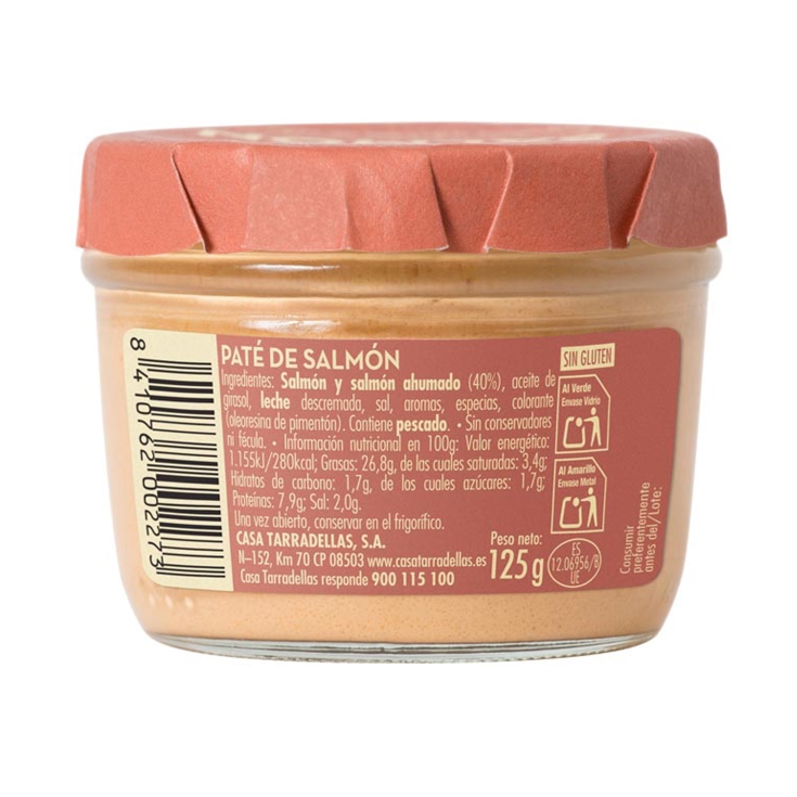 paté salmón, 125g