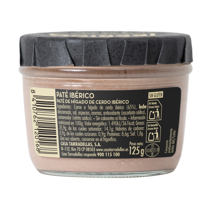 paté hígado cerdo ibérico, 125g