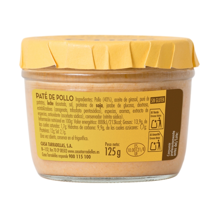 paté pollo, 125g