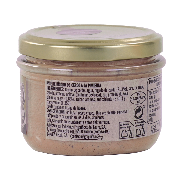 paté a la pimienta, 125g