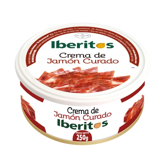 crema jamón curado iberitos, 250g