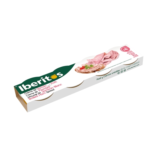 crema jamón york 23g iberitos, pk-4