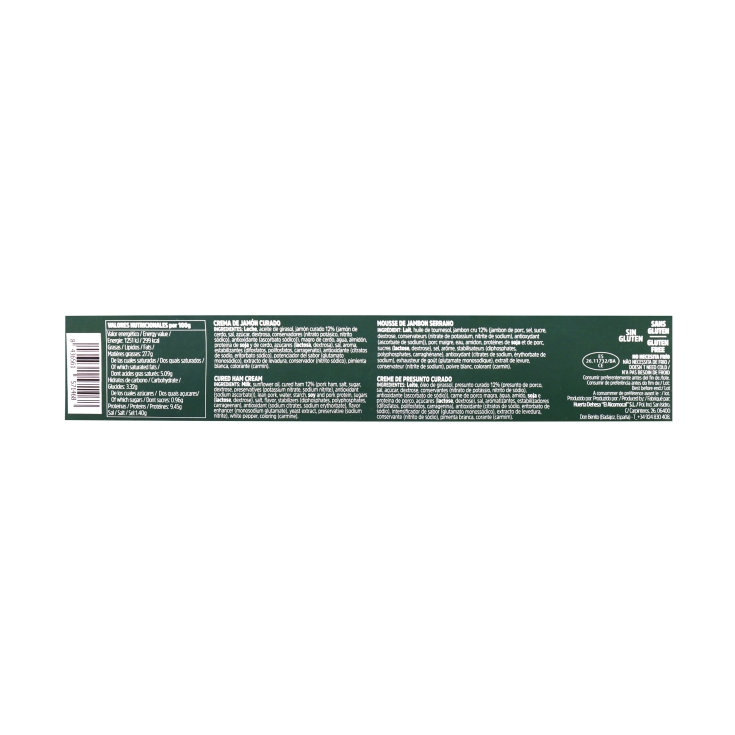 crema jamón curado 23g, pk-4