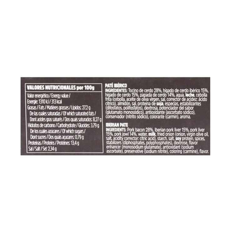 paté ibérico lata 80g, pk-3