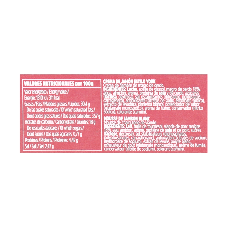 crema jamón york 80g, pk-3