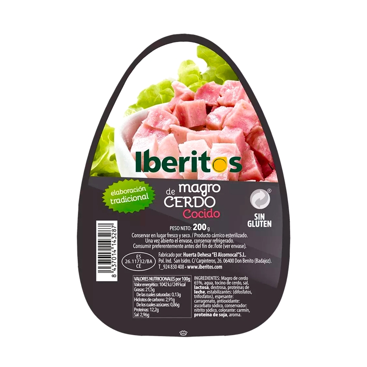 magro de cerdo, 200g