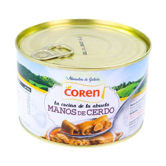 manos de cerdo, 250grs.