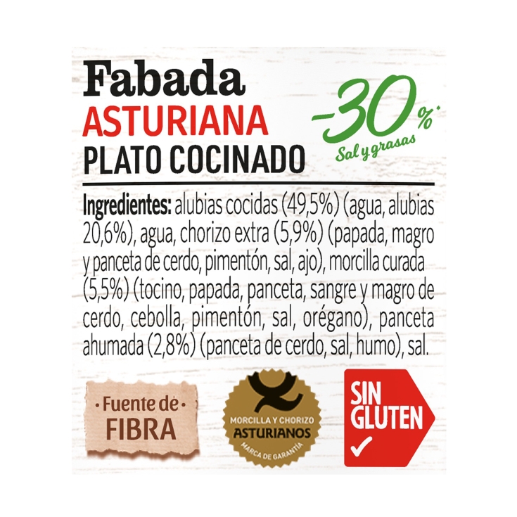 fabada asturiana -30% sal, 420g