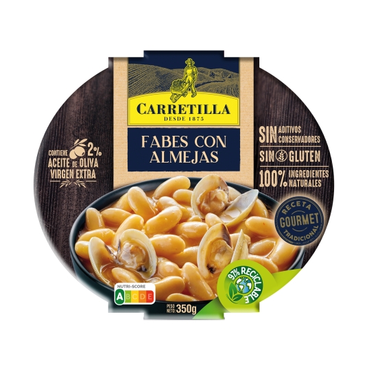 fabes con almejas, 350g