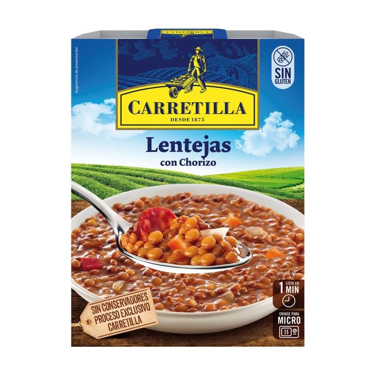 lentejas con chorizo, 300g