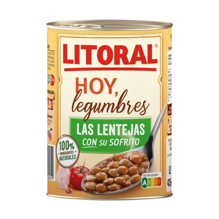 lentejas con sofrito, 425g