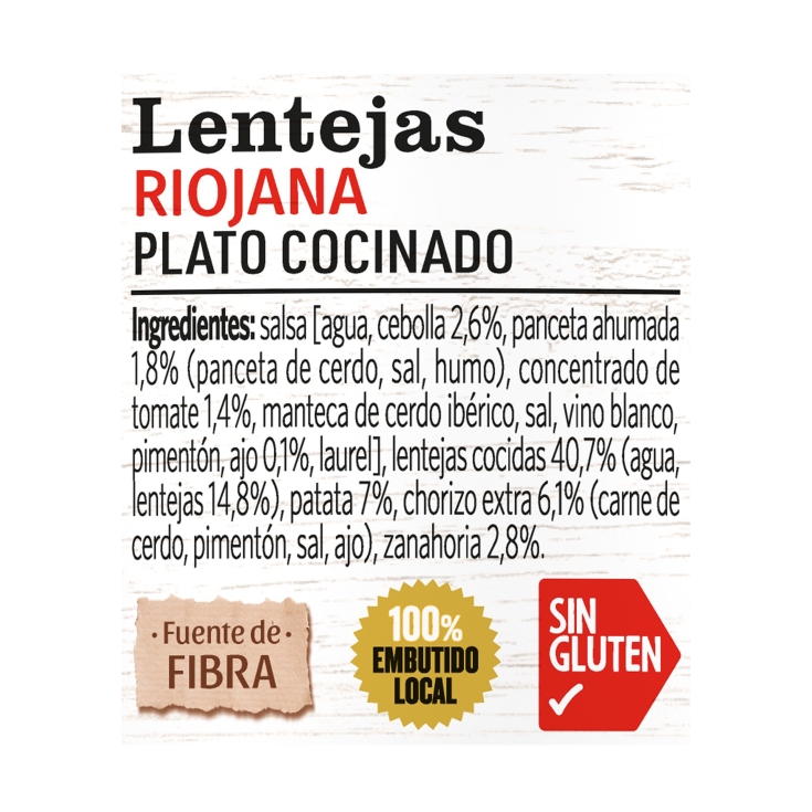lentejas riojana, 430grs.