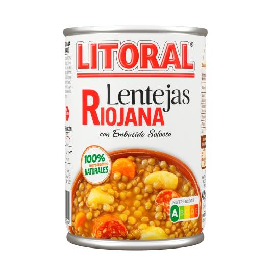 lentejas riojana, 430grs.