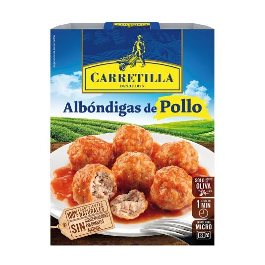 albóndigas de pollo con tomate, 300g