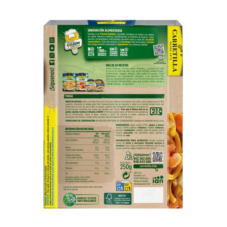 fideuá, 250g
