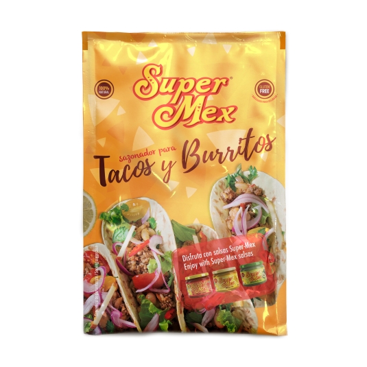 sazonador tacos y burritos, 25g