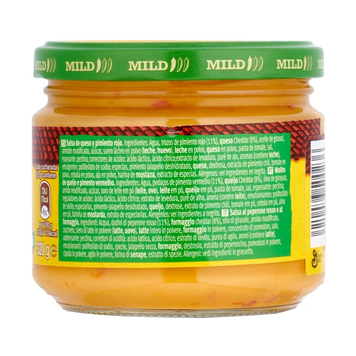 salsa de queso, 200g