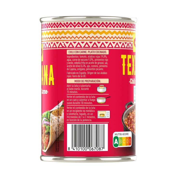 chili con carne texicana, 425g