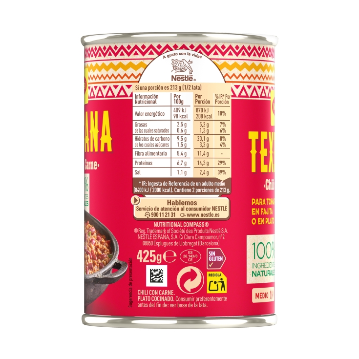 chili con carne texicana, 425g