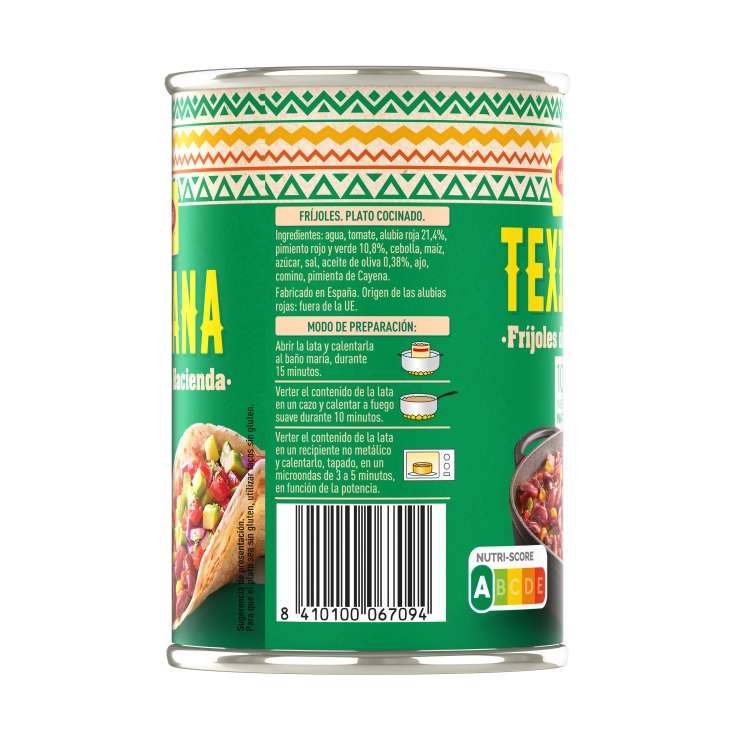 frijoles de la hacienda texicana, 425g