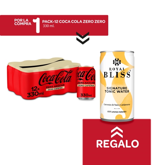 cola zero zero 330ml pk-12 + tónica signature