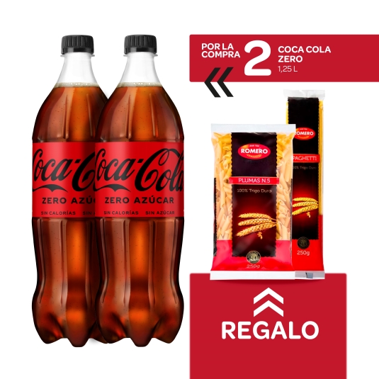 2 cola zero 1.25l + 1 macarrones 1 spaguettis