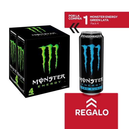 monster energy green pk-4 + absolutely zero
