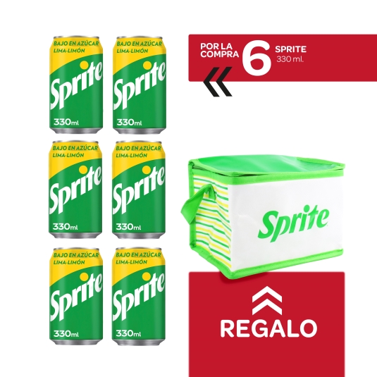 6 refrescos lima limón 330ml + nevera gratis