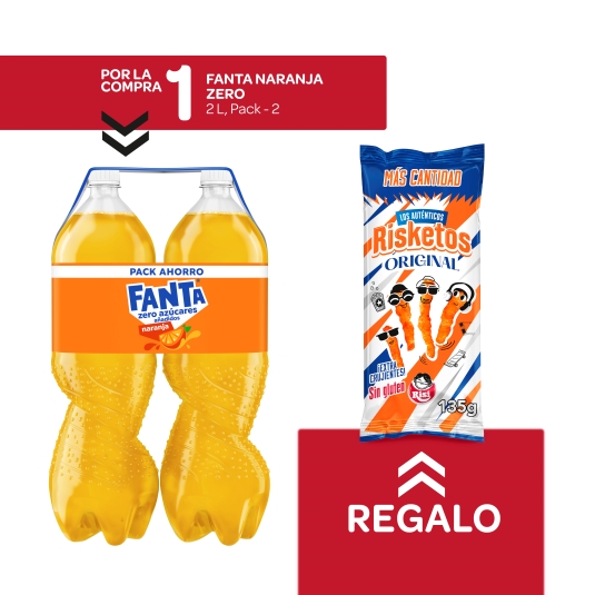 refresco naranja zero pk-2 + aperitivo gratis